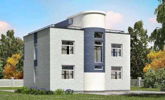 180-005-П Проект двухэтажного дома, простой коттедж из твинблока Бийск | Проекты домов от House Expert