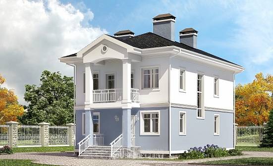 120-001-П Проект двухэтажного дома, уютный загородный дом из твинблока Рубцовск | Проекты домов от House Expert