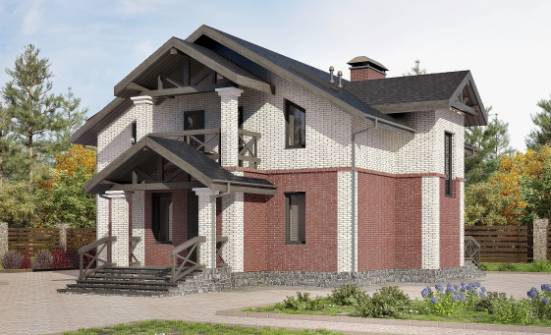 160-014-Л Проект двухэтажного дома, скромный дом из арболита Барнаул | Проекты домов от House Expert