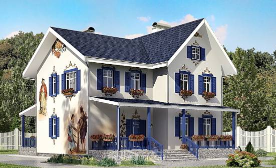 180-003-П Проект двухэтажного дома, скромный коттедж из кирпича Заринск | Проекты домов от House Expert