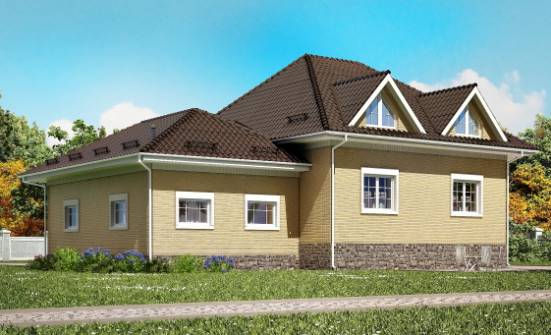 400-001-П Проект трехэтажного дома мансардный этаж и гаражом, современный дом из блока Бийск | Проекты домов от House Expert