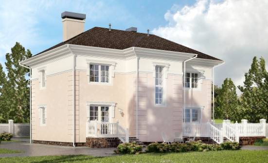 155-005-Л Проект двухэтажного дома, бюджетный дом из керамзитобетонных блоков Камень-на-Оби | Проекты домов от House Expert