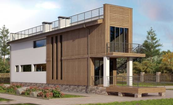 100-003-Л Проект двухэтажного дома, красивый загородный дом из теплоблока Рубцовск | Проекты домов от House Expert