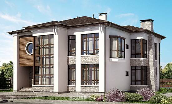300-005-П Проект двухэтажного дома, просторный загородный дом из кирпича Барнаул | Проекты домов от House Expert