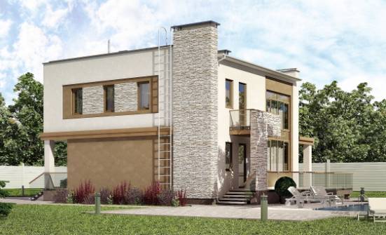 185-001-П Проект двухэтажного дома, простой загородный дом из газосиликатных блоков Камень-на-Оби | Проекты домов от House Expert