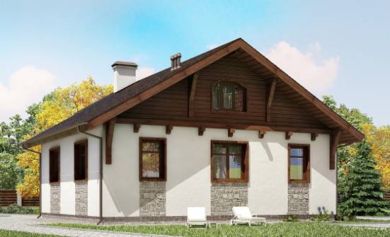 080-002-Л Проект одноэтажного дома, миниатюрный домик из бризолита Камень-на-Оби | Проекты домов от House Expert