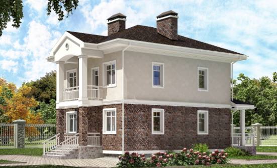 120-001-Л Проект трехэтажного дома, бюджетный дом из арболита Рубцовск | Проекты домов от House Expert