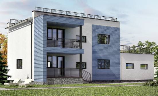 180-012-Л Проект двухэтажного дома, гараж, простой домик из кирпича Камень-на-Оби | Проекты домов от House Expert