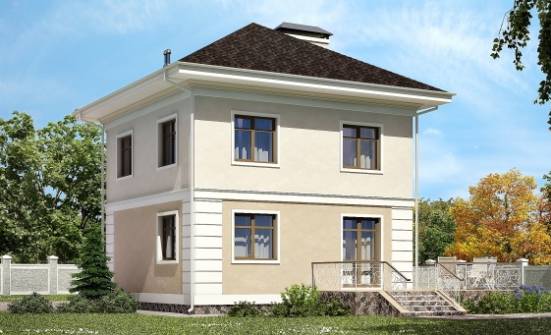 090-003-Л Проект двухэтажного дома, бюджетный домик из теплоблока Рубцовск | Проекты домов от House Expert