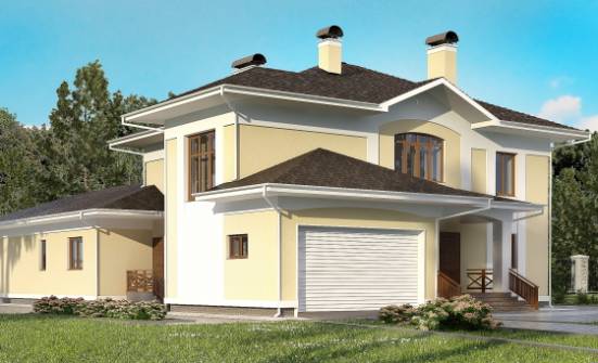 375-002-Л Проект двухэтажного дома и гаражом, уютный коттедж из кирпича Камень-на-Оби | Проекты домов от House Expert
