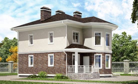120-001-Л Проект трехэтажного дома, бюджетный дом из арболита Рубцовск | Проекты домов от House Expert