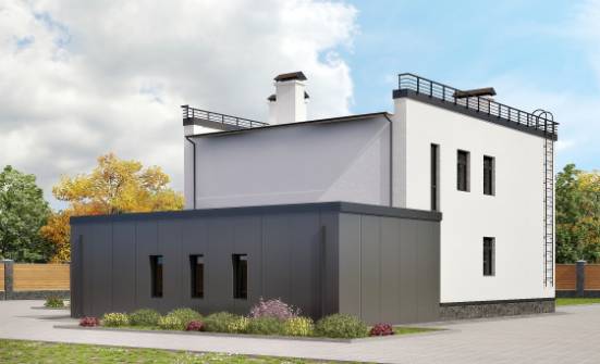 260-002-П Проект двухэтажного дома, гараж, красивый домик из газосиликатных блоков Белокуриха | Проекты домов от House Expert