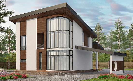 230-001-П Проект двухэтажного дома с мансардой, классический домик из кирпича Новоалтайск | Проекты домов от House Expert