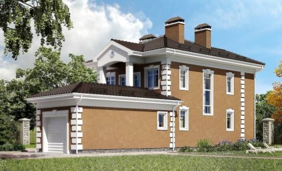 150-006-П Проект двухэтажного дома, гараж, бюджетный дом из арболита Яровое | Проекты домов от House Expert