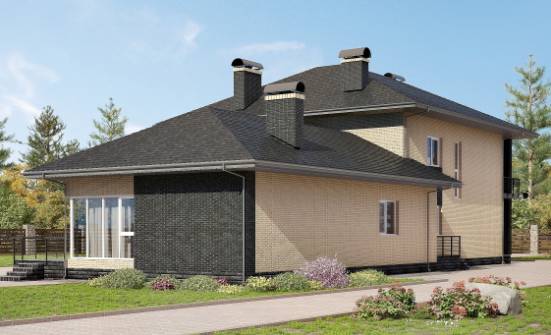 305-003-Л Проект двухэтажного дома, уютный дом из блока Рубцовск | Проекты домов от House Expert