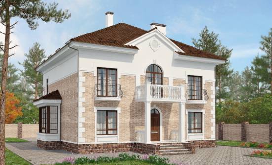 220-008-П Проект двухэтажного дома, красивый дом из кирпича Рубцовск | Проекты домов от House Expert