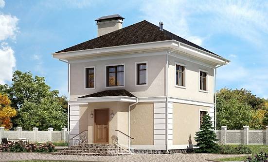 090-003-Л Проект двухэтажного дома, бюджетный домик из теплоблока Рубцовск | Проекты домов от House Expert