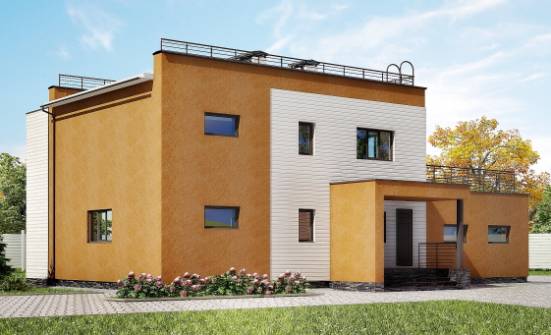 180-012-П Проект двухэтажного дома и гаражом, средний домик из кирпича Заринск | Проекты домов от House Expert