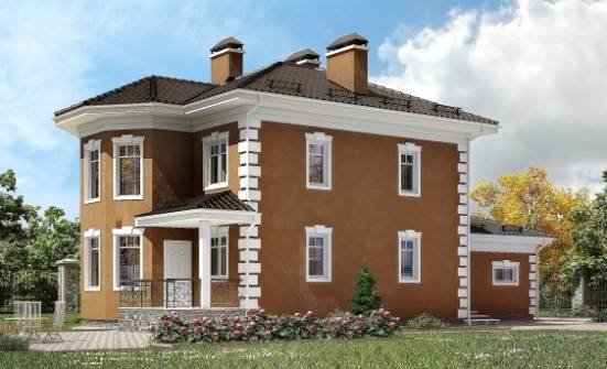 150-006-П Проект двухэтажного дома, гараж, бюджетный дом из арболита Яровое | Проекты домов от House Expert