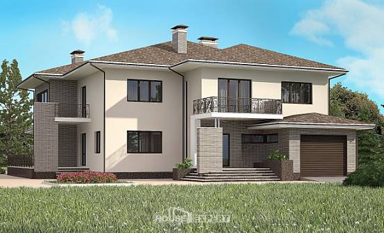 500-001-П Проект трехэтажного дома, гараж, уютный дом из кирпича Заринск | Проекты домов от House Expert