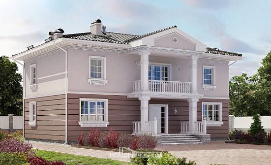 210-005-П Проект двухэтажного дома, средний домик из теплоблока Яровое | Проекты домов от House Expert