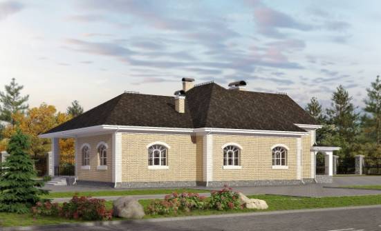 290-001-П Проект двухэтажного дома с мансардным этажом и гаражом, огромный дом из кирпича Заринск | Проекты домов от House Expert