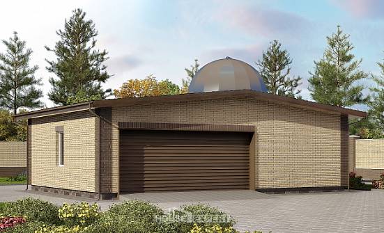 075-001-Л Проект гаража из кирпича Белокуриха | Проекты домов от House Expert