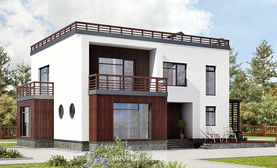 215-002-П Проект двухэтажного дома, классический домик из газобетона Белокуриха | Проекты домов от House Expert