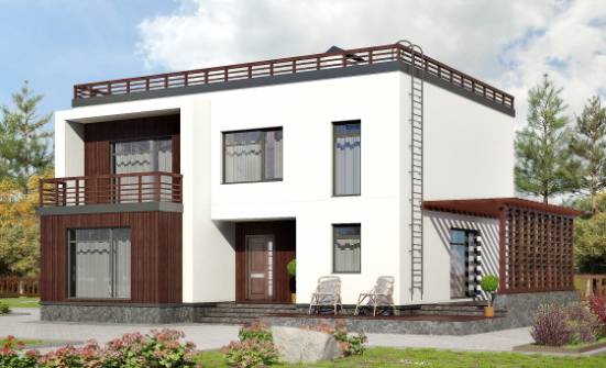 215-002-П Проект двухэтажного дома, классический домик из газобетона Белокуриха | Проекты домов от House Expert