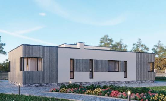 175-001-Л Проект одноэтажного дома, компактный коттедж из твинблока Камень-на-Оби | Проекты одноэтажных домов от House Expert