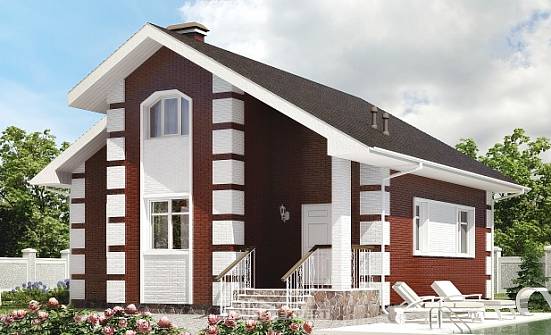 115-001-П Проект двухэтажного дома с мансардой, уютный домик из керамзитобетонных блоков Камень-на-Оби | Проекты домов от House Expert