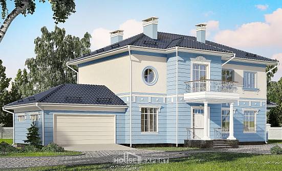 285-003-Л Проект двухэтажного дома, гараж, уютный домик из кирпича Заринск | Проекты домов от House Expert
