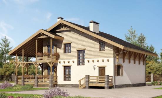 260-001-Л Проект двухэтажного дома с мансардой, уютный дом из кирпича Бийск | Проекты домов от House Expert