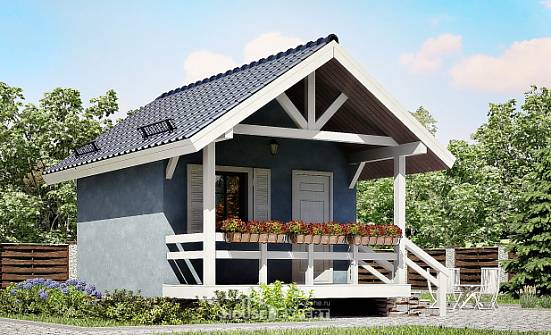 020-001-П Проект одноэтажного дома, современный загородный дом из бревен Новоалтайск | Проекты домов от House Expert