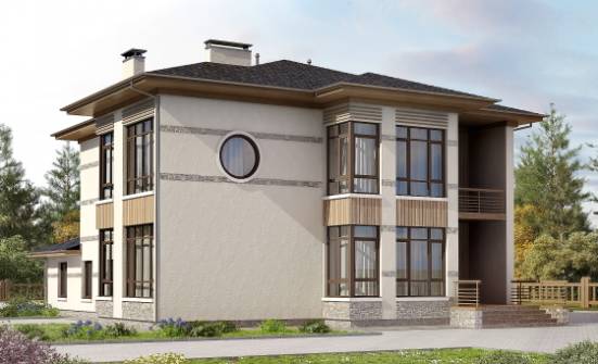 345-001-П Проект двухэтажного дома, огромный дом из пеноблока Рубцовск | Проекты домов от House Expert