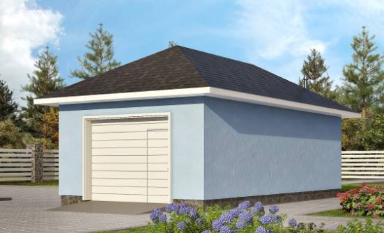 040-001-Л Проект гаража из блока Рубцовск | Проекты одноэтажных домов от House Expert
