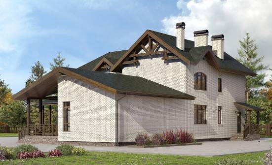 340-004-Л Проект двухэтажного дома, просторный домик из твинблока Заринск | Проекты домов от House Expert