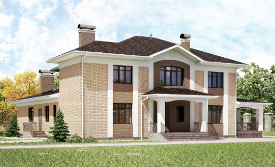520-001-П Проект трехэтажного дома, современный домик из арболита Заринск | Проекты домов от House Expert
