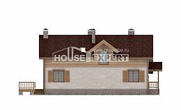 165-002-П Проект двухэтажного дома с мансардным этажом и гаражом, современный дом из газосиликатных блоков Новоалтайск, House Expert