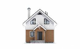070-001-Л Проект двухэтажного дома с мансардой, бюджетный домик из твинблока Новоалтайск, House Expert