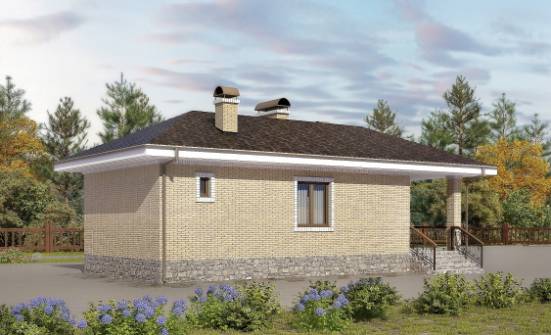 040-002-П Проект бани из твинблока Заринск | Проекты одноэтажных домов от House Expert