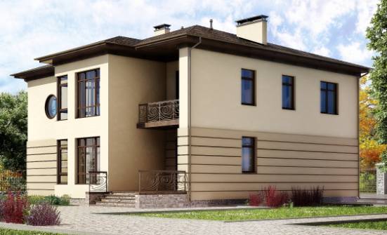 300-006-П Проект двухэтажного дома и гаражом, уютный дом из кирпича Заринск | Проекты домов от House Expert