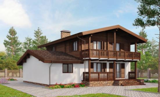 200-011-П Проект двухэтажного дома с мансардой, просторный дом из газосиликатных блоков Заринск | Проекты домов от House Expert