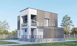 150-017-П Проект двухэтажного дома, уютный домик из газобетона Камень-на-Оби, House Expert