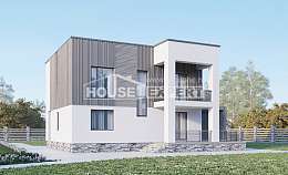 150-017-П Проект двухэтажного дома, уютный домик из поризованных блоков Барнаул, House Expert