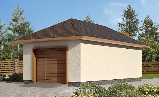 040-001-П Проект гаража из газосиликатных блоков Белокуриха | Проекты домов от House Expert