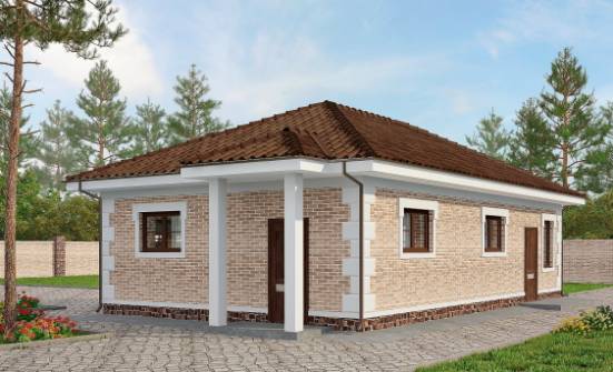 070-005-П Проект гаража из кирпича Белокуриха | Проекты домов от House Expert
