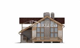 165-002-П Проект двухэтажного дома мансардный этаж, гараж, уютный загородный дом из арболита Заринск, House Expert