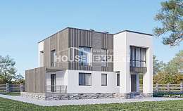 150-017-П Проект двухэтажного дома, бюджетный домик из арболита Яровое, House Expert