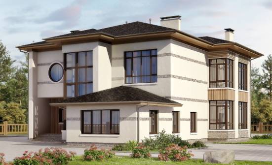 345-001-П Проект двухэтажного дома, классический домик из твинблока Барнаул | Проекты домов от House Expert